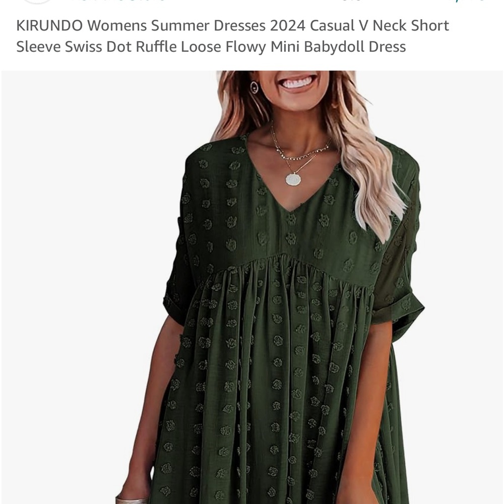 Women’s summer Dress COLOR: MAROON casual V neck Swiss Dot Ruffle